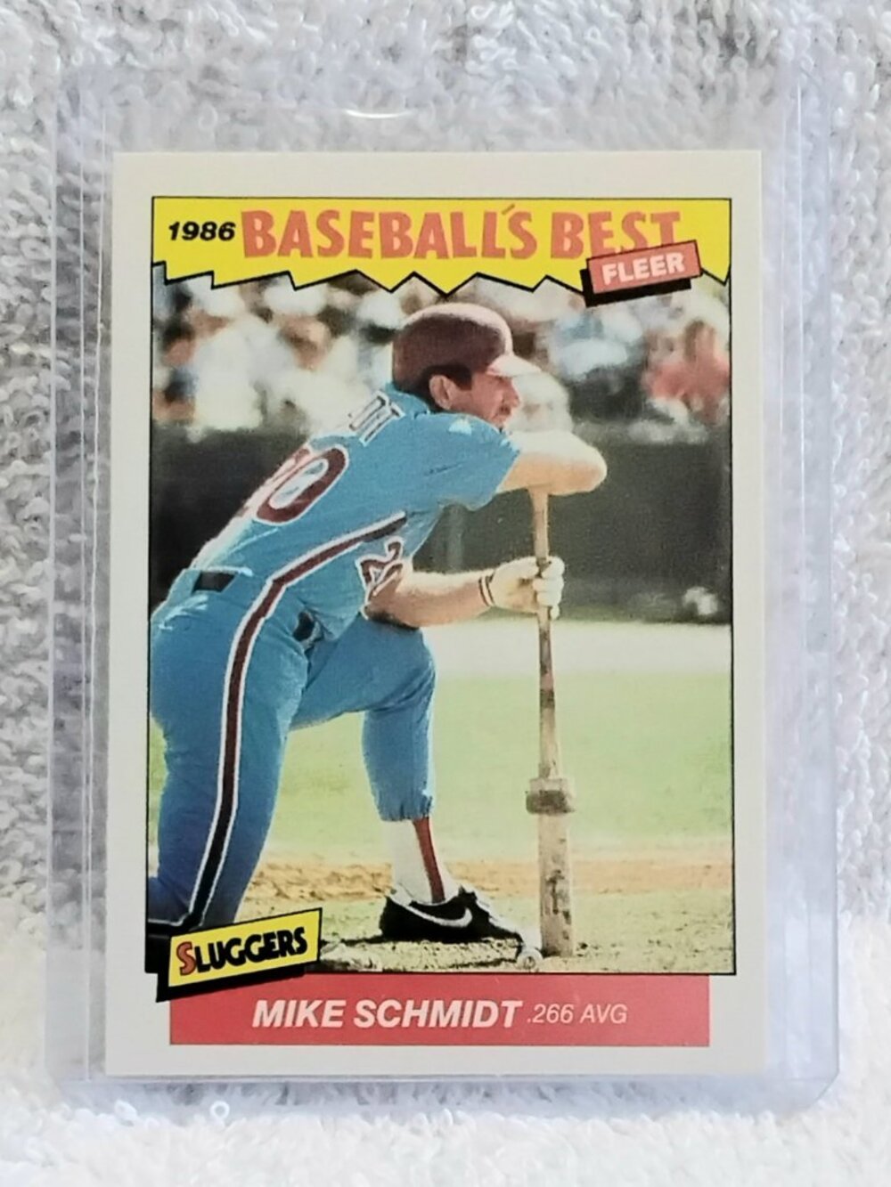 5/$20 Mint 1986 Fleer Mike Schmidt Baseball's Best Sluggers MLB Card 33!!